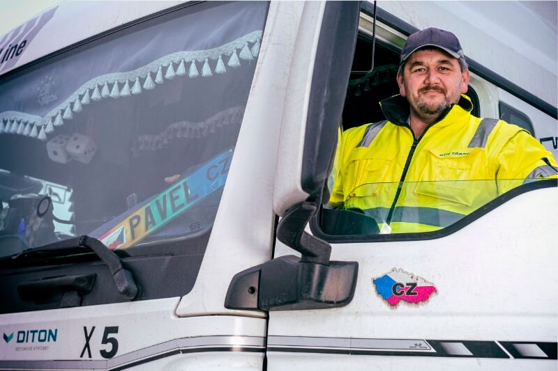 Pavel, řidič kamionu<br>v DITONU od roku 2016